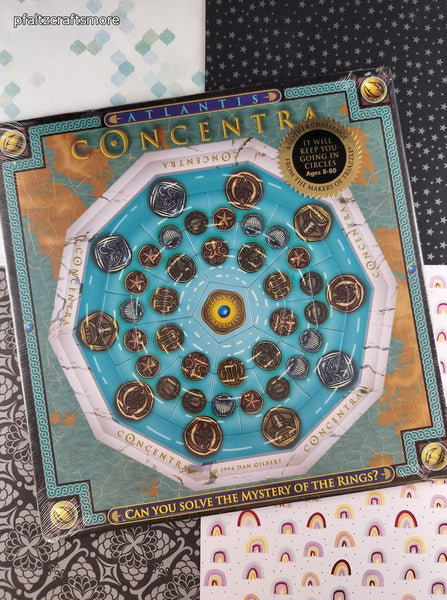 Vintage 1994 Atlantis Concentra DaMert Company Frame-Tray Flat Puzzle, SEALED
