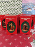 Vintage 1991 Santa's of the Nations Hand Painted Porcelain FIgurines, Set/6