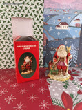 Vintage 1991 Santa's of the Nations Hand Painted Porcelain FIgurines, Set/6