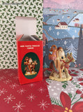 Vintage 1991 Santa's of the Nations Hand Painted Porcelain FIgurines, Set/6
