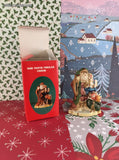 Vintage 1991 Santa's of the Nations Hand Painted Porcelain FIgurines, Set/6