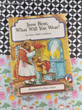 Vintage 1986 Jesse Bear, What Will You Wear? by Nancy White Carlstrom Children's Choice Hardcover