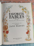 Vintage 1987 Favorite Fables Illustrated by Jane Harvey Hardcover