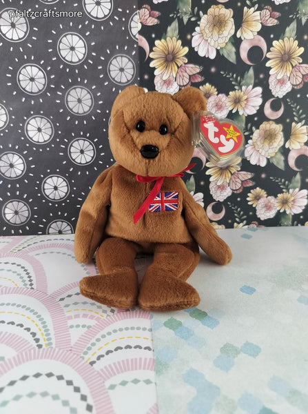 Vintage TY Beanie Baby - Britannia, Bear - December 15, 1997