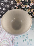 Vintage Fire King Ovenware Ivory Swirl Milk Glass 9" Mixing Bowl