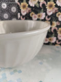 Vintage Fire King Ovenware Ivory Swirl Milk Glass 9" Mixing Bowl