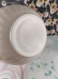 Vintage Fire King Ovenware Ivory Swirl Milk Glass 9" Mixing Bowl