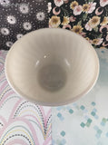 Vintage Fire King Ovenware Ivory Swirl Milk Glass 8" Mixing Bowl