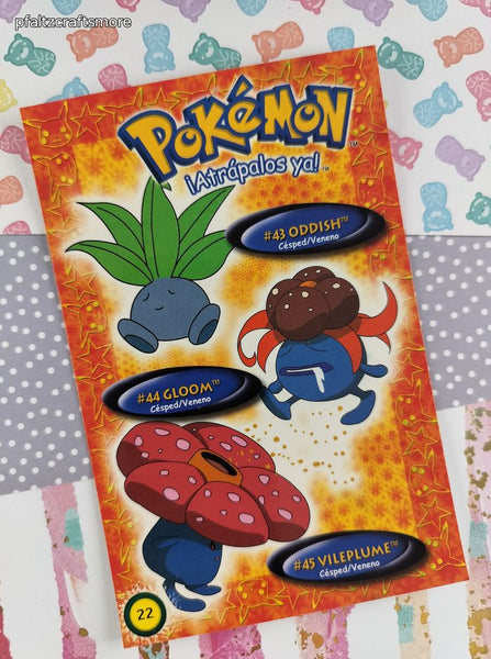 RARE Vintage 2000 Pokemon International Postcard Standard Size #22 - NM