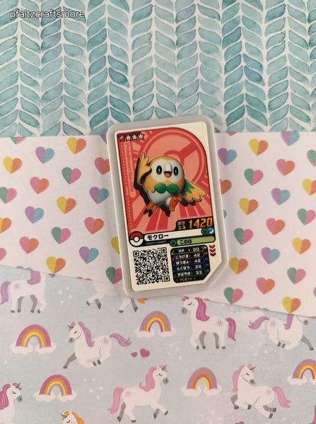Pokemon Japanese Arcade Game Token Rowlet 1420 - NM