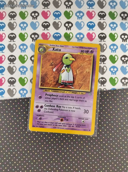 Vintage Uncommon - Xatu Neo Genesis Non-Holo Pokemon Card 52/111 - VG