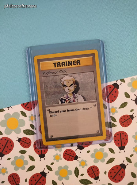 Vintage Uncommon - Professor Oak Base Set Non-Holo Pokemon Card 88/102 - NM
