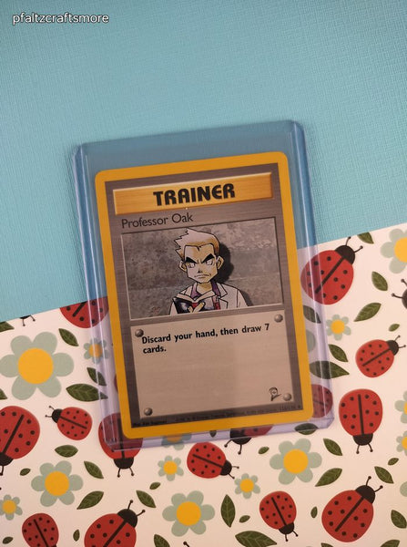 Vintage Uncommon - Professor Oak Base Set 2 Non-Holo Pokemon Card 116/130 - NM