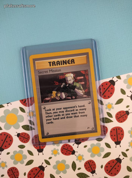 Vintage Uncommon - Secret Mission Gym Heroes Non-Holo Pokemon Card 118/132 - NM