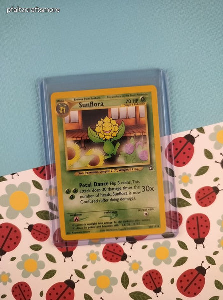 Vintage Uncommon - Sunflora Neo Genesis Non-Holo Pokemon Card 50/111 - NM