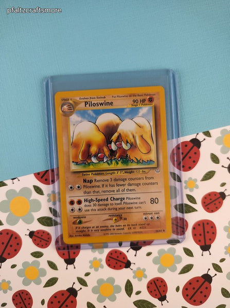 Vintage Uncommon - Piloswine Neo Revelation Non-Holo Pokemon Card 36/64 - NM
