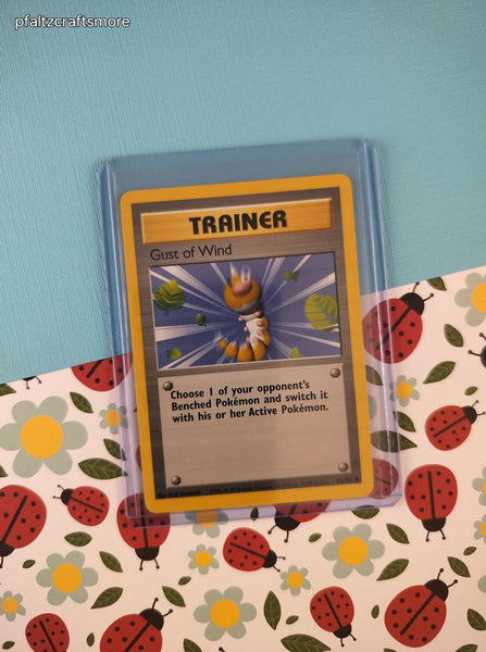 Vintage Common - Gust of Wind Base Set Non-Holo Pokemon Card 93/102 - NM