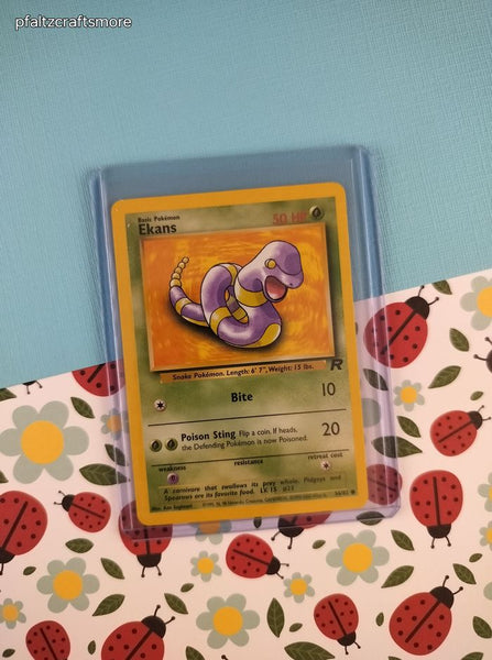 Vintage Common - Ekans Team Rocket Non-Holo Pokemon Card 56/82 - NM