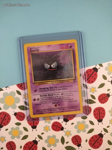 Vintage Common - Gastly Base Set 2 Non-Holo Pokemon Card 75/130 - NM