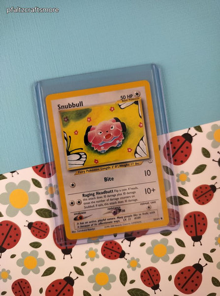 Vintage Common - Snubbull Neo Revelation Non-Holo Pokemon Card 55/64 - NM