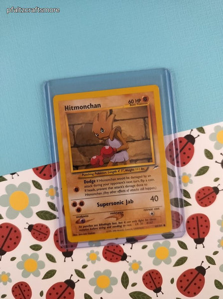 Vintage Common - Hitmonchan Neo Destiny Non-Holo Pokemon Card 69/105 - NM