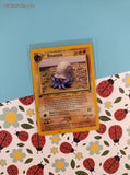 Vintage Common - 1st Edition Omanyte Neo Discovery Non-Holo Pokemon Card 60/75 - Damaged