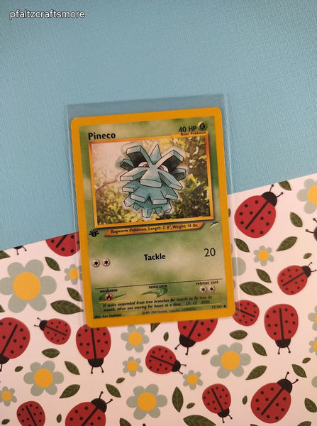 Vintage Common - 1st Edition Pineco Neo Destiny Non-Holo Pokemon Card 77/105 - LP