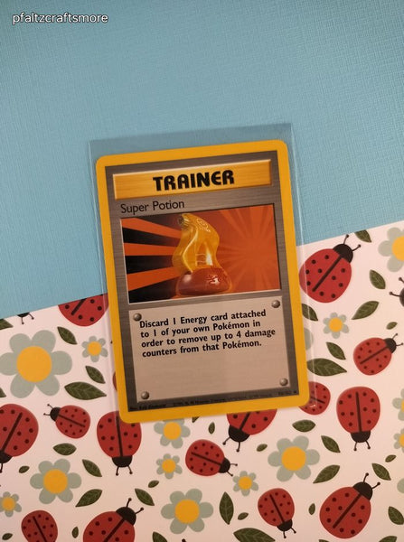 Vintage Uncommon - Super Potion Base Non-Holo Pokemon Card 90/102 - VG (C)