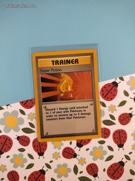 Vintage Uncommon - Super Potion Base Non-Holo Pokemon Card 90/102 - LP (B)