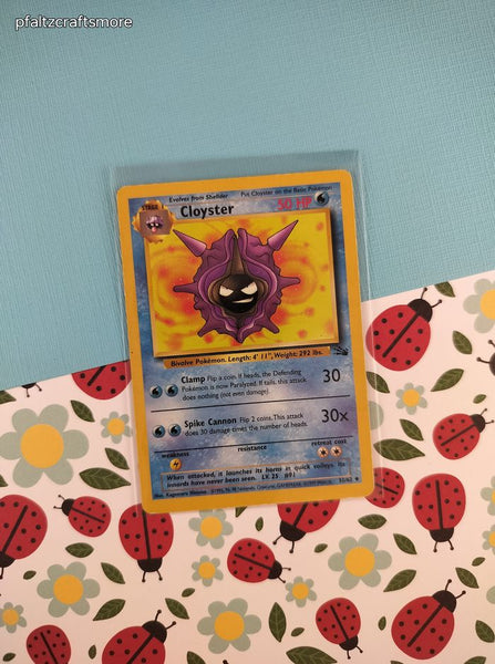 Vintage Uncommon - Cloyster Fossil Non-Holo Pokemon Card  32/62 - LP