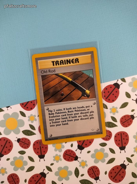 Vintage Common - Old Rod Neo Revelation Non-Holo Pokemon Card 64/64 - VG