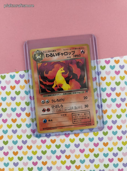 Vintage Common (Japanese) - Dark Rapidash Team Rocket Pokemon Card #078 - NM