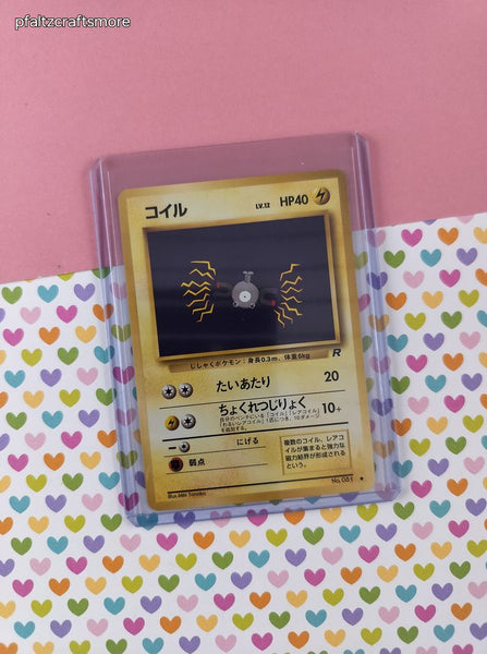 Vintage Common (Japanese) - Magnemite Team Rocket Pokemon Card #081 - NM