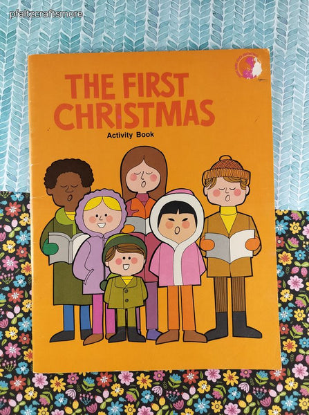 Vintage 1974 The First Christmas Activity Book See Me Do Books Softcover