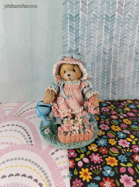 Vintage 1993 Cherished Teddies "Friendship Blooms With Loving Care" #626074 Figurine