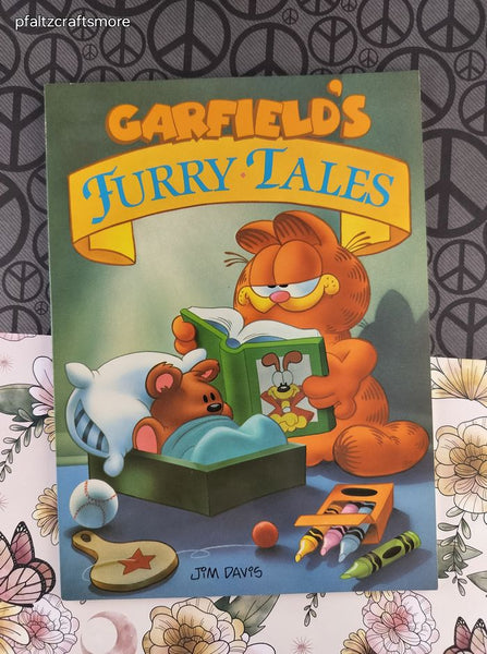 Vintage 1989 1st Printing Garfield's Furry Tales Watermill Press Softcover