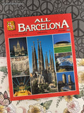Vintage 2001 All Barcelona English Edition Travel Book Softcover, Like New