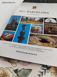 Vintage 2001 All Barcelona English Edition Travel Book Softcover, Like New
