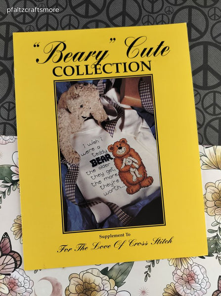 Vintage 1995 Leisure Arts "Beary" Cute Collection Softcover Booklet