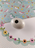 Vintage Decorative Easter Tiny Mouse Painted Ceramic Egg