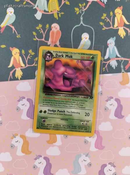 Vintage Uncommon - Dark Muk Team Rocket Non-Holo Pokemon Card 41/82 - VG