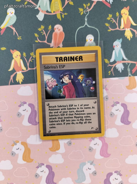 Vintage Uncommon - Sabrina's ESP Gym Heroes Non-Holo Pokemon Card 117/132 - LP