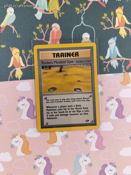 Vintage Uncommon - Rocket's Minefield Gym Challenge Non-Holo Pokemon Card 119/132 - VG (B)