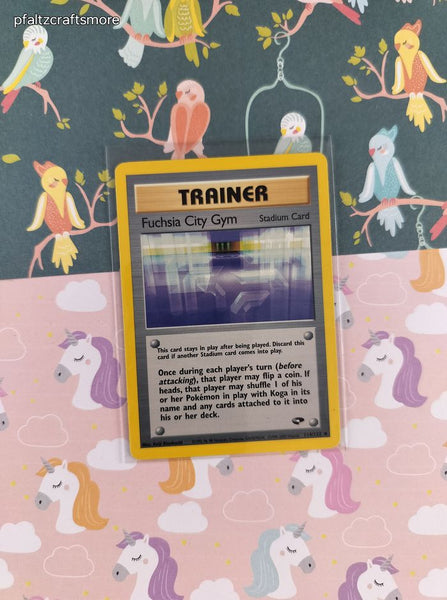 Vintage Uncommon - Fuchsia City Gym Challenge Non-Holo Pokemon Card 114/132 - LP