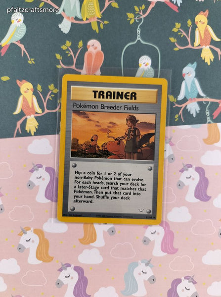 Vintage Uncommon - Pokemon Breeder Fields Neo Revelation Non-Holo Pokemon Card 62/64 - LP