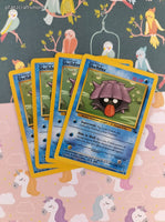 Vintage Common - Set/4 Shellder Fossil Non-Holo Pokemon Cards 54/62 - LP