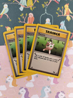Vintage Common - Set/4 Recycle Fossil Non-Holo Pokemon Trainer Cards 61/62 - LP