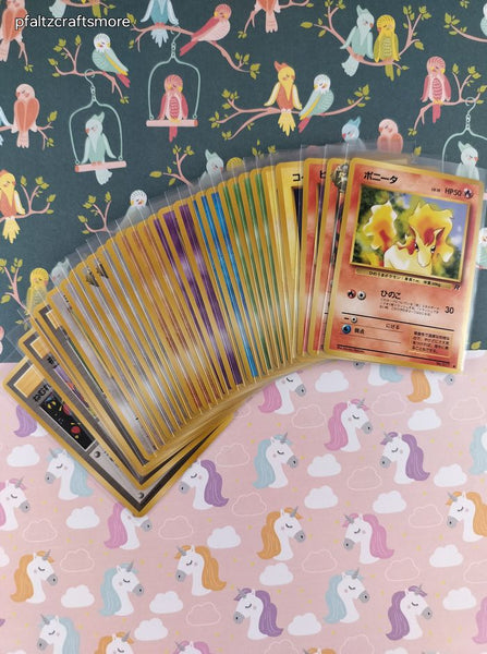 Vintage 1990's Bulk (Japanese) Pokemon Card Lot, 29 Common Team Rocket WOTC Cards No Duplicates