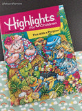 Vintage 1990's Highlights for Children Set/7 Softcover Issues, Unused