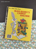 Vintage 1971 Little Golden Book Bugs Bunny's Carrot Machine, Hardcover